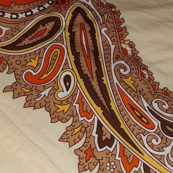 Urban Outfitters King Paisley Boho Cotton Bed Skirt 15"drop-split - Picture 5 of 10